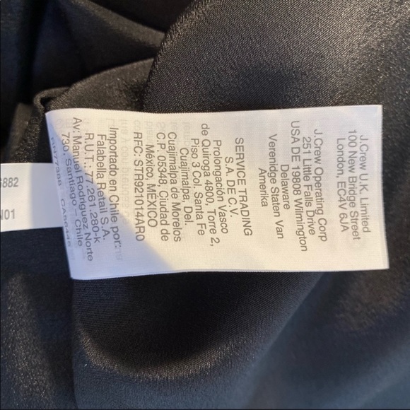 New! J Crew Long Sleeve Printed Tie Neck Dress - Picture 7 of 10